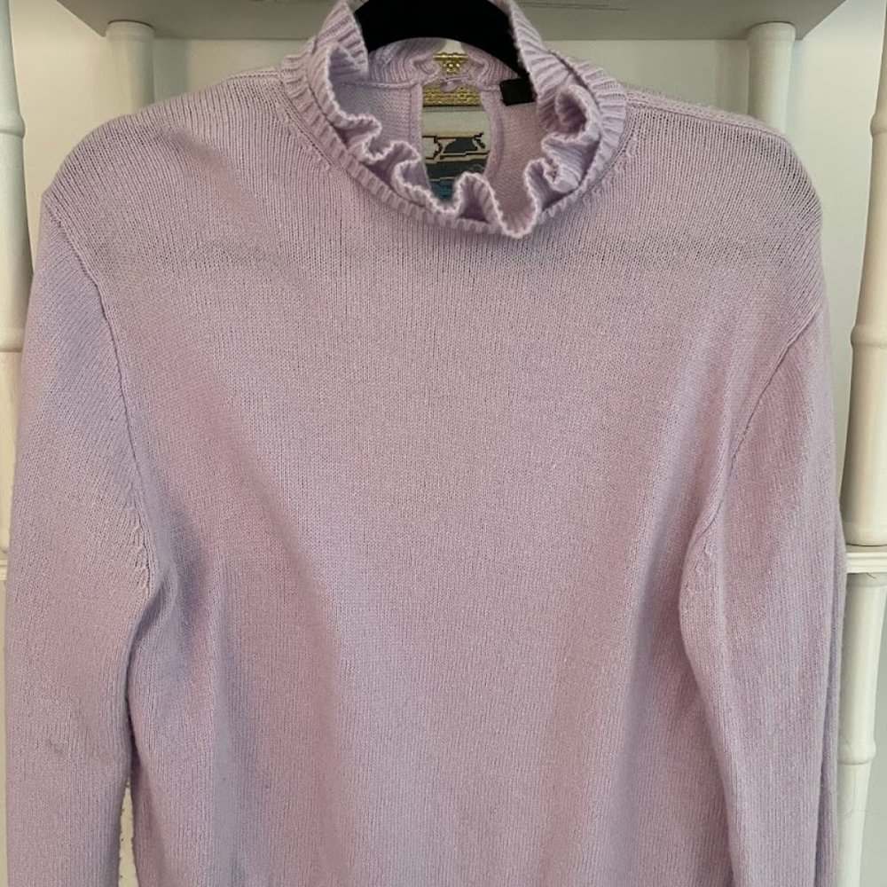 J. Crew Ruffle Neck Sweater